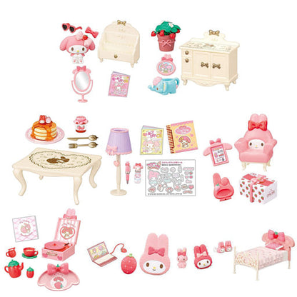 Sanrio My Melody Bedroom Miniature Complete Set by Re-ment