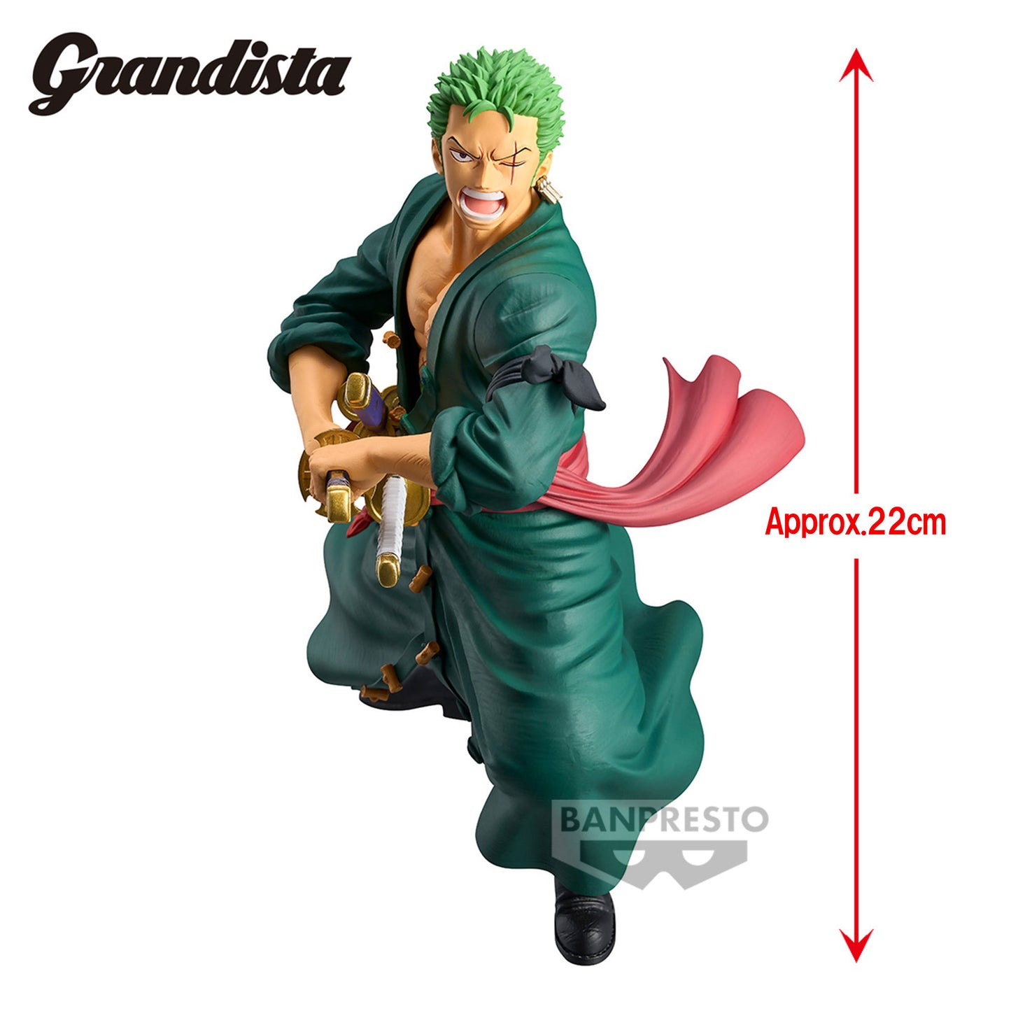 One Piece Zoro Rononoa Grandista Figure by Bandai