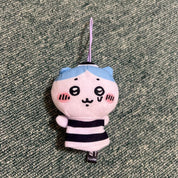 Chiikawa Hachiware Prison Clothes Plush Keychain JP