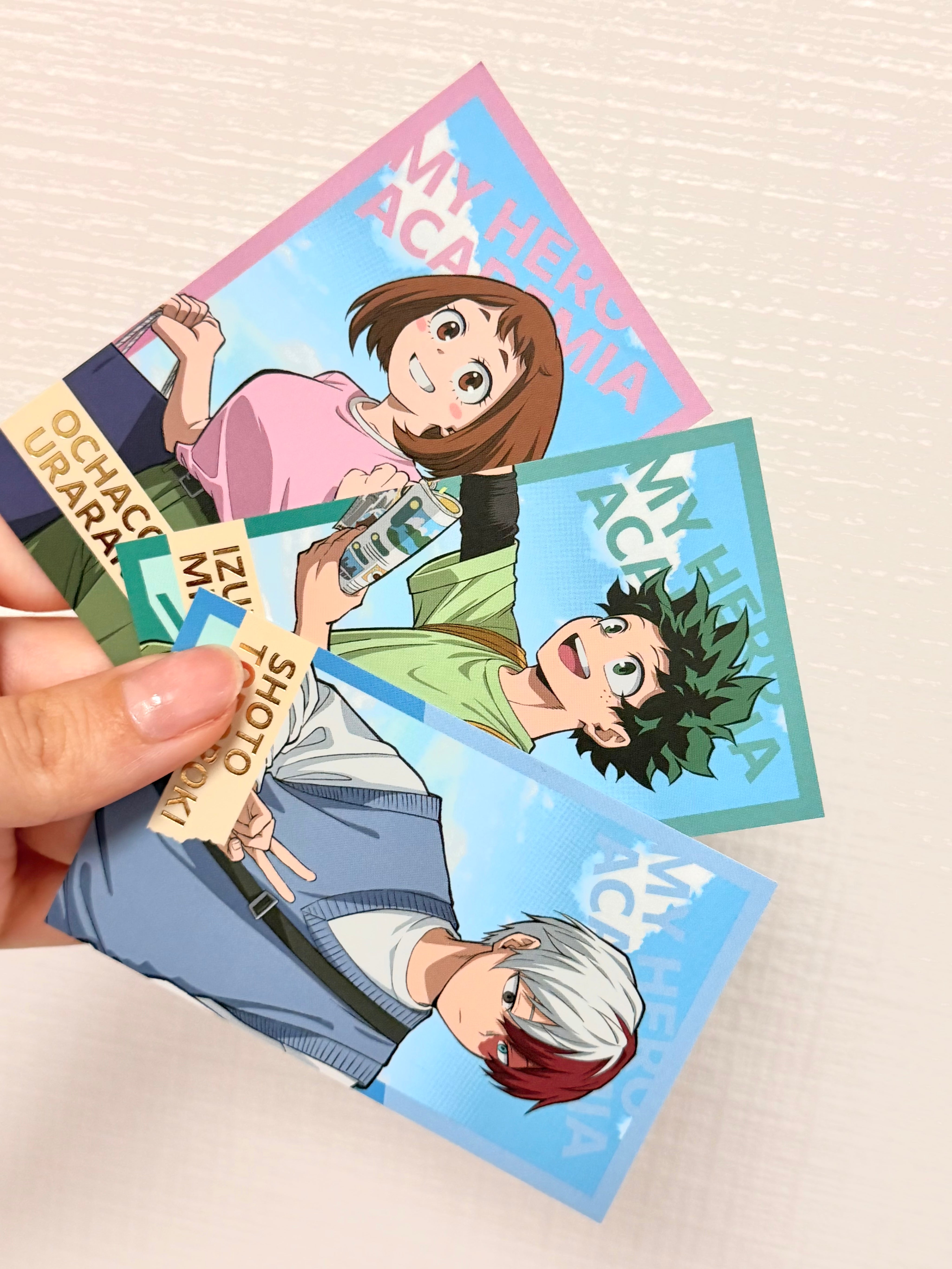 My Hero Academia Shoto Midoriya Uraraka  Official Collector Card Set of 3 263182