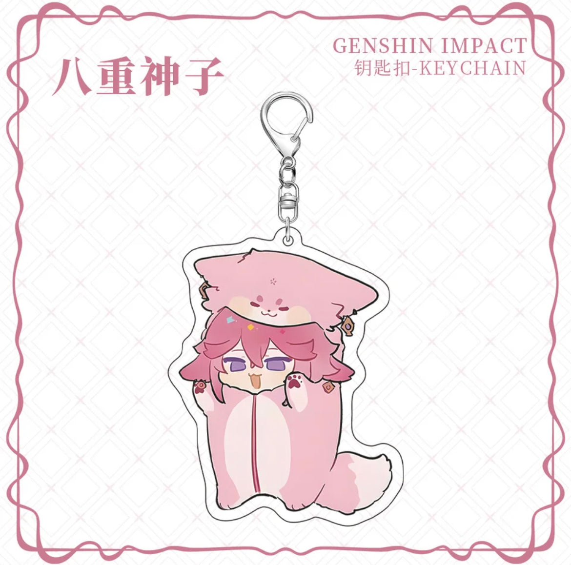 Genshin Impact Cute Cosplay Acrylic Keychains