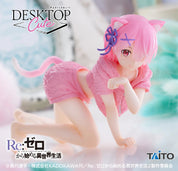 Re:Zero Starting Life in Another World Desktop Cute Figure Ram Cat Room Wear Ver. Re Zero