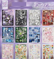 Aesthetic Y2K Rain Days and Jellyfish Shortcake Sticker books 30 pages/book Collage Scrapbook Journaling
