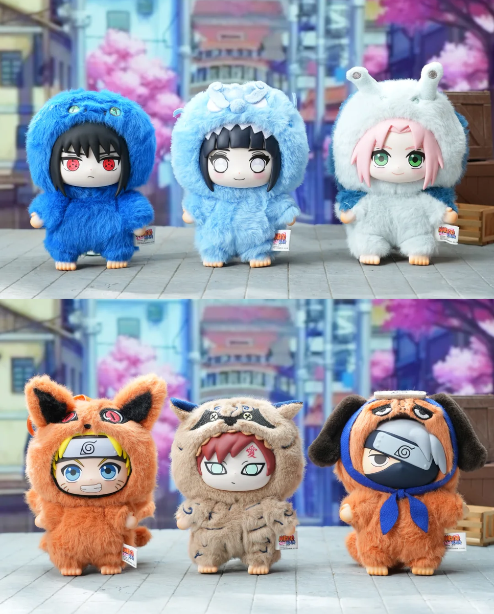 Naruto Beast Party Blind Box Plush Keychain