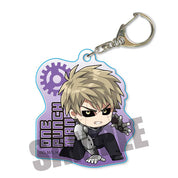 One Punch Man Action Series Genos Character Mascot Acrylic Keychain