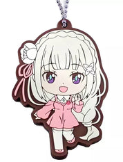 Re:zero - Starting Life in Another World Emilia rubber keychain by Bandai
