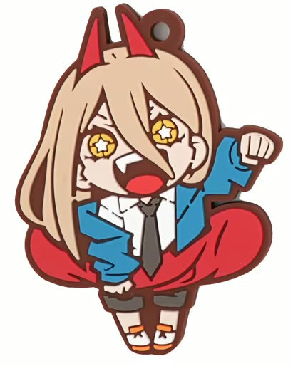 Chainsaw Man Power rubber keychain