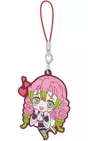 Demon Slayer Mitsuri Kanroji strap rubber keychain by Bandai