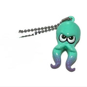 Splatoon 3 Light Blue Octopus mini figurine keychain