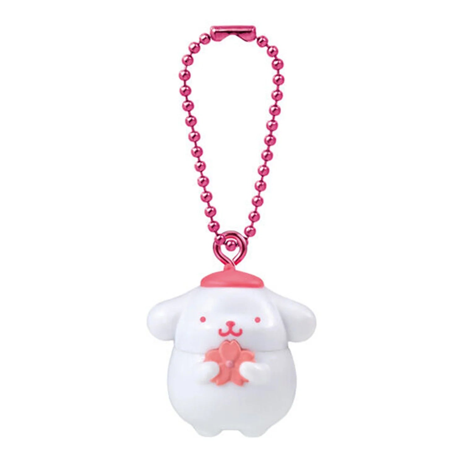 Sanrio One Tone Sakura Cherry Blossom Pompompurin mini figurine keychain JP