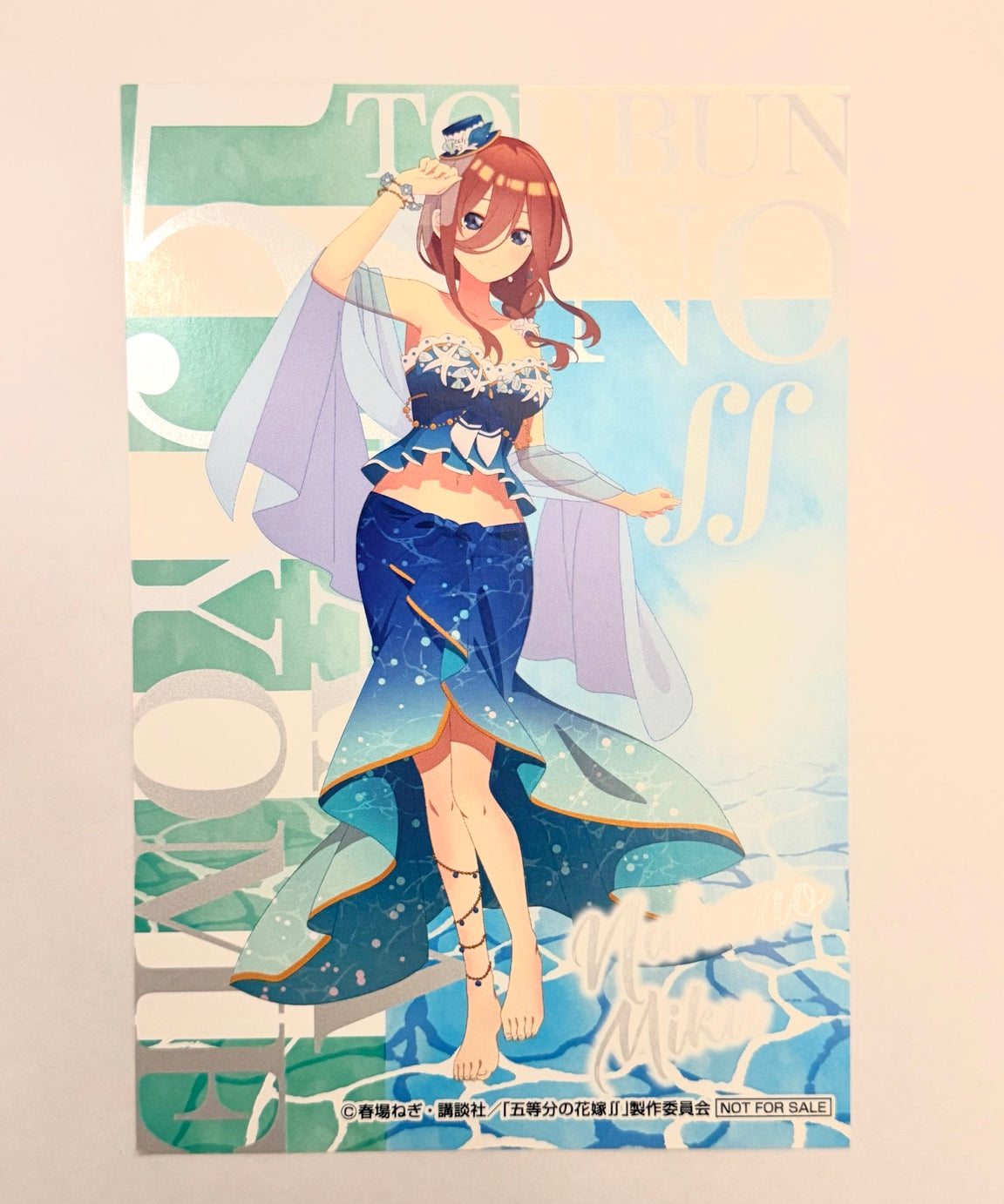 The Quintessential Quintuplets Official Miku Exotic Postcard A5 262793