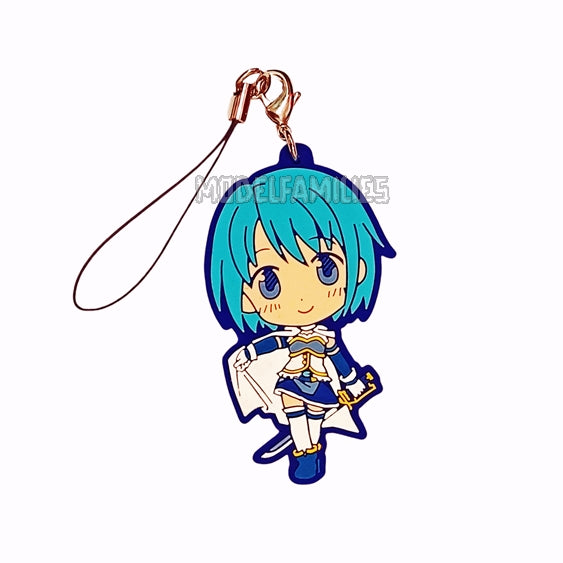 Puella Magi Madoka Magica Ichiban Kuji Sayaka Miki strap rubber keychain by Banpresto