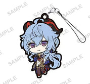Genshin Impact Ganyu strap rubber keychain by Bushiroad