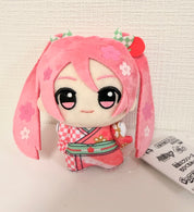 Vocaloid Hatsune Miku Sakura Official Plush Keychain JP front