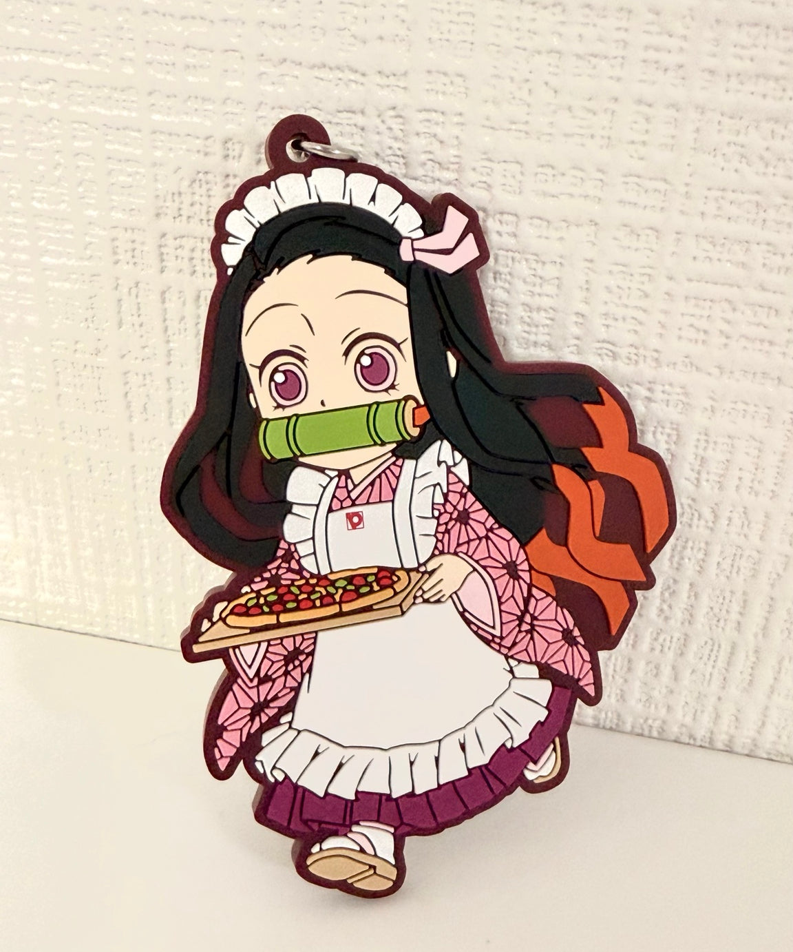 Demon Slayer Nezuko Official Restaurant Kimono Rubber Keychain JP