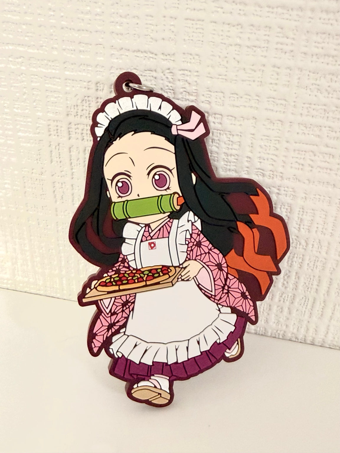 Demon Slayer Nezuko Official Restaurant Kimono Rubber Keychain JP