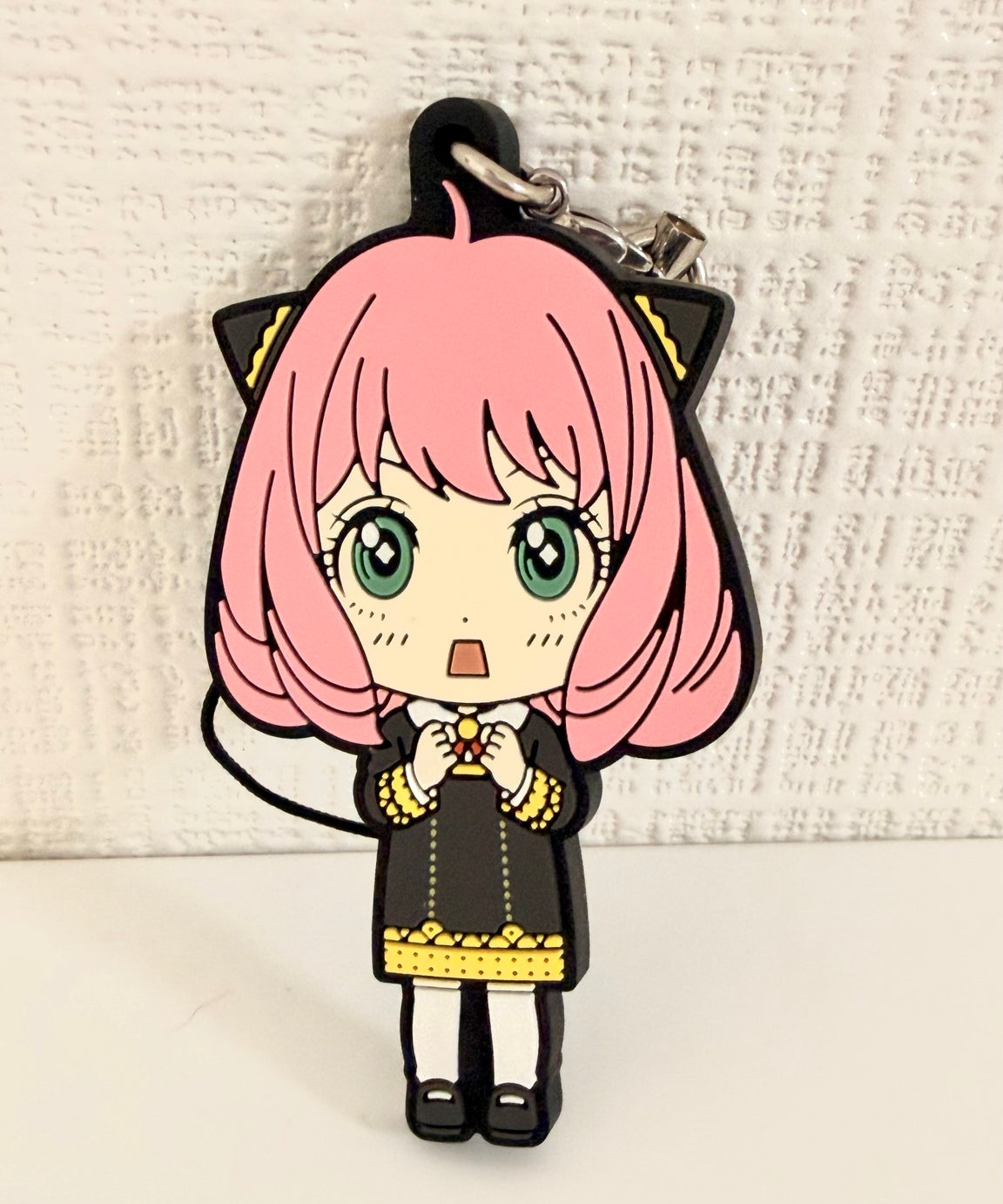 Spy x Family Anya Rubber Keychain JP Waku Waku Face