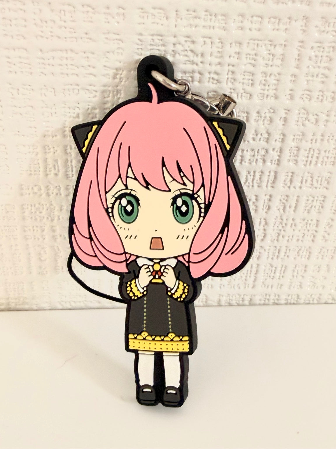Spy x Family Anya Rubber Keychain JP Waku Waku Face