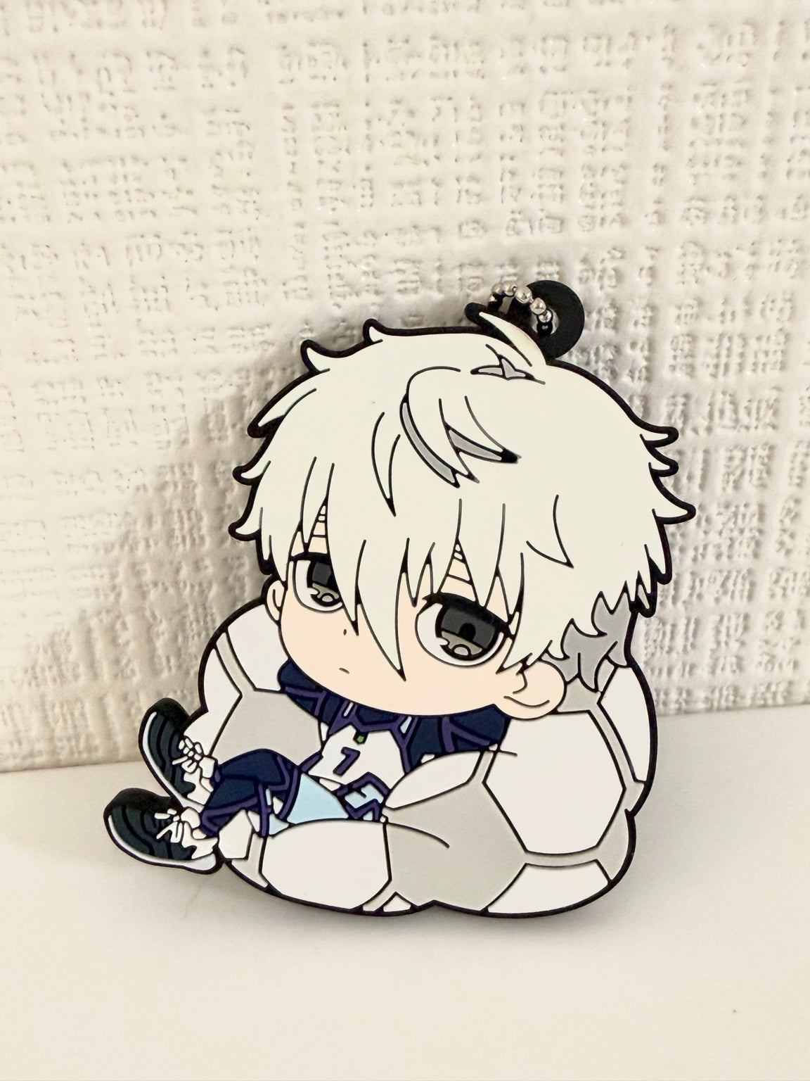 Blue Lock Nagi Official Rubber Keychain JP front
