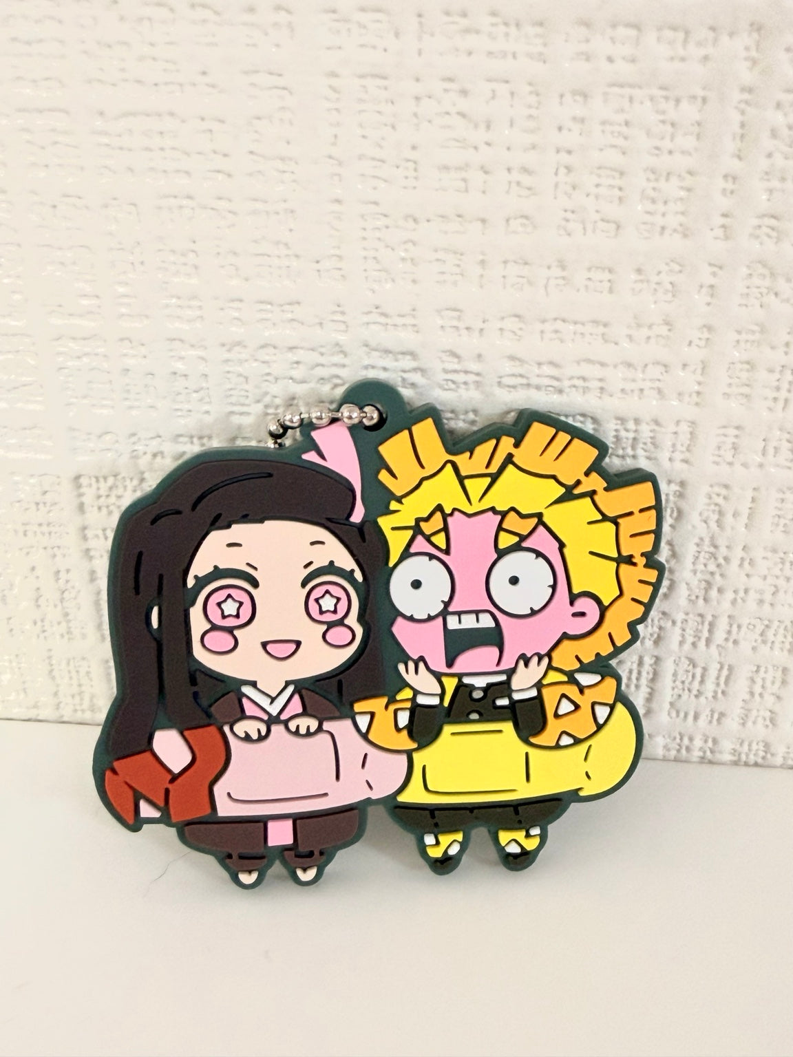 Demon Slayer Nezuko and Zenitsu Official Rubber Keychain JP