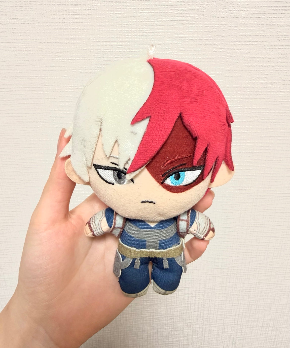 My Hero Academia Official Shoto Todoroki Plush Keychain JP front