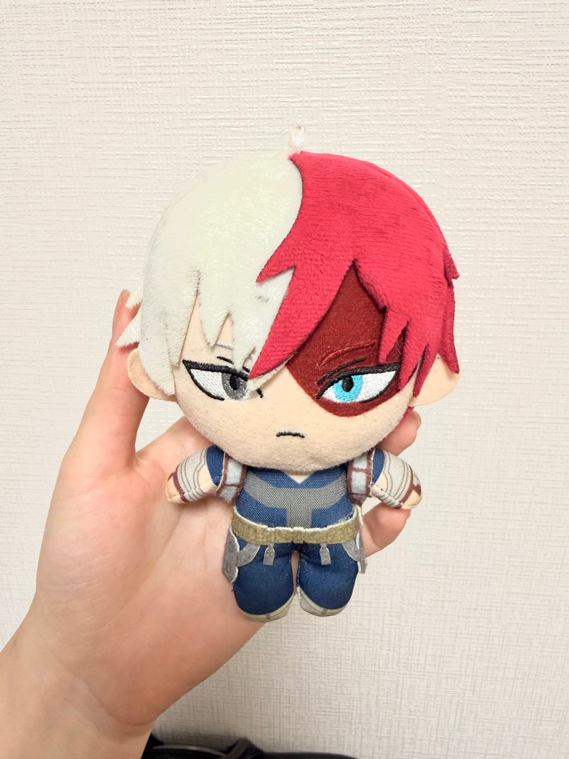 My Hero Academia Official Shoto Todoroki Plush Keychain JP front