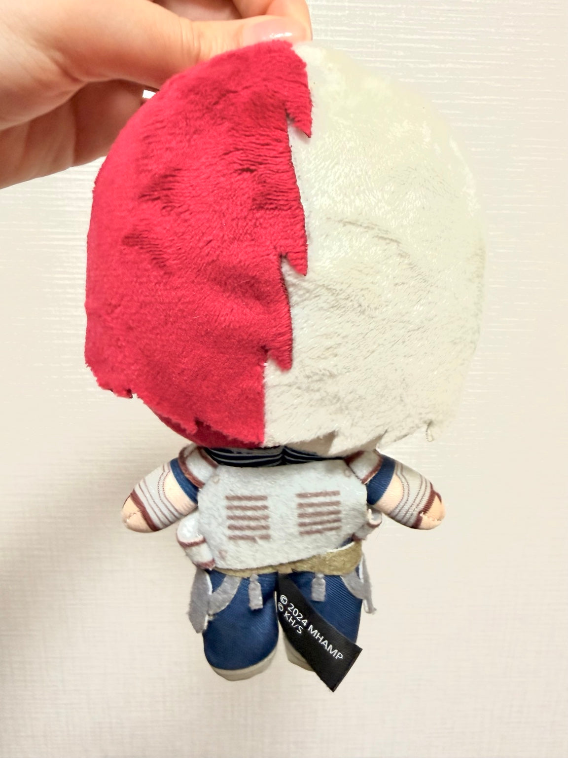 My Hero Academia Official Shoto Todoroki Plush Keychain JP back