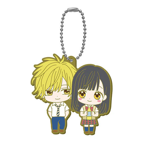 Honey Lemonade Soda Kai Miura & Uka Ishimori rubber keychain by Bandai