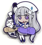 Re:Zero - Starting Life in Another World Emilia Chara Banchoukou rubber keychain by Bushiroad