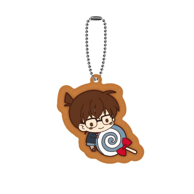 Detective Conan Edogawa Conan Cookie Style rubber keychain by Ensky