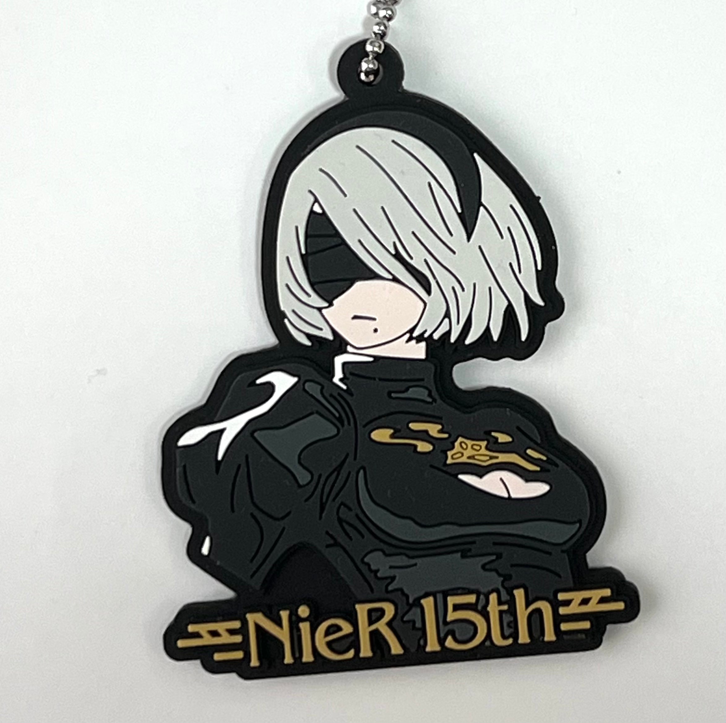 Nier Automata Anniversary 2B Rubber Keychain JP