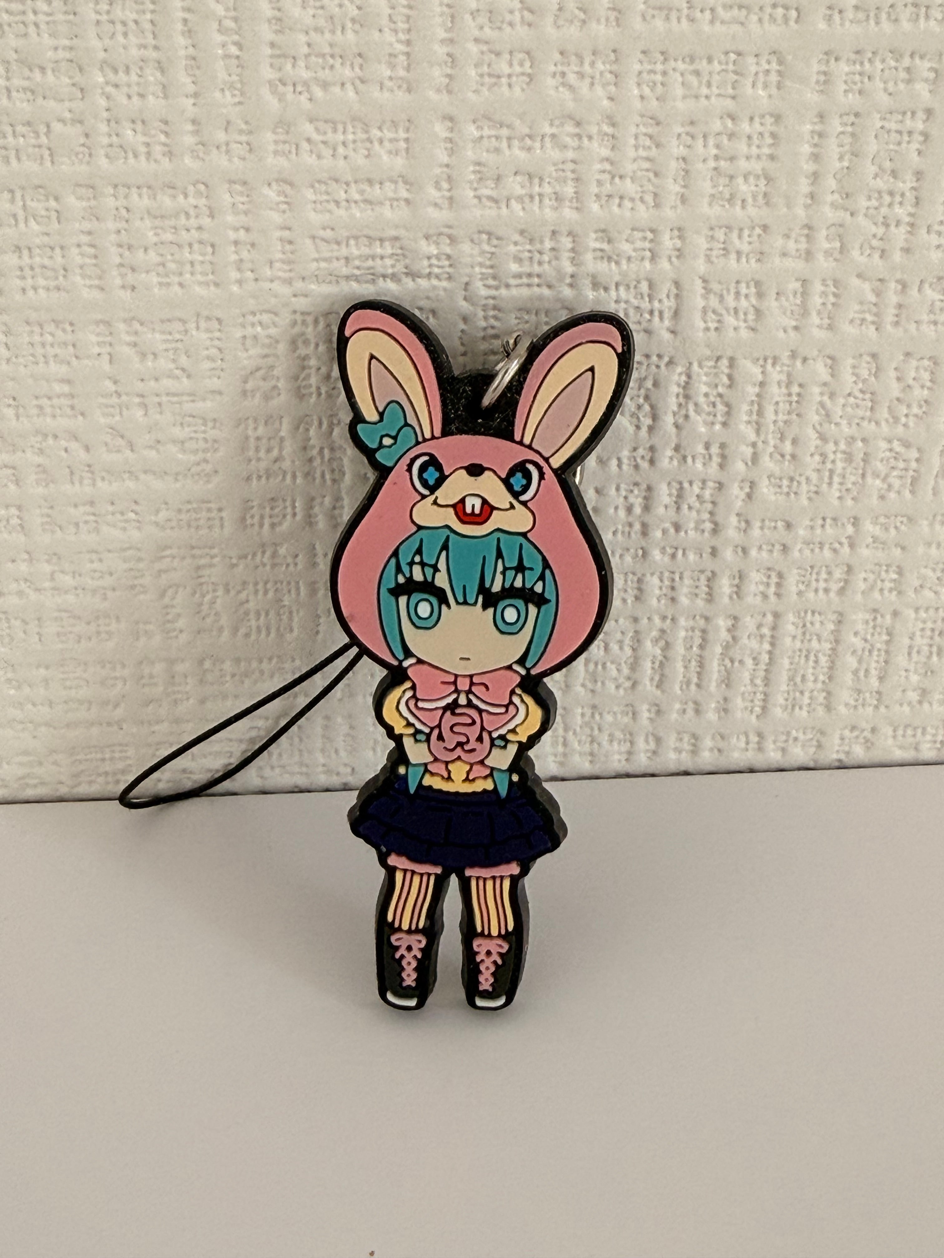 Vocaloid Project Sekai Hatsune Miku Easter Rubber Keychain JP Retro RARE