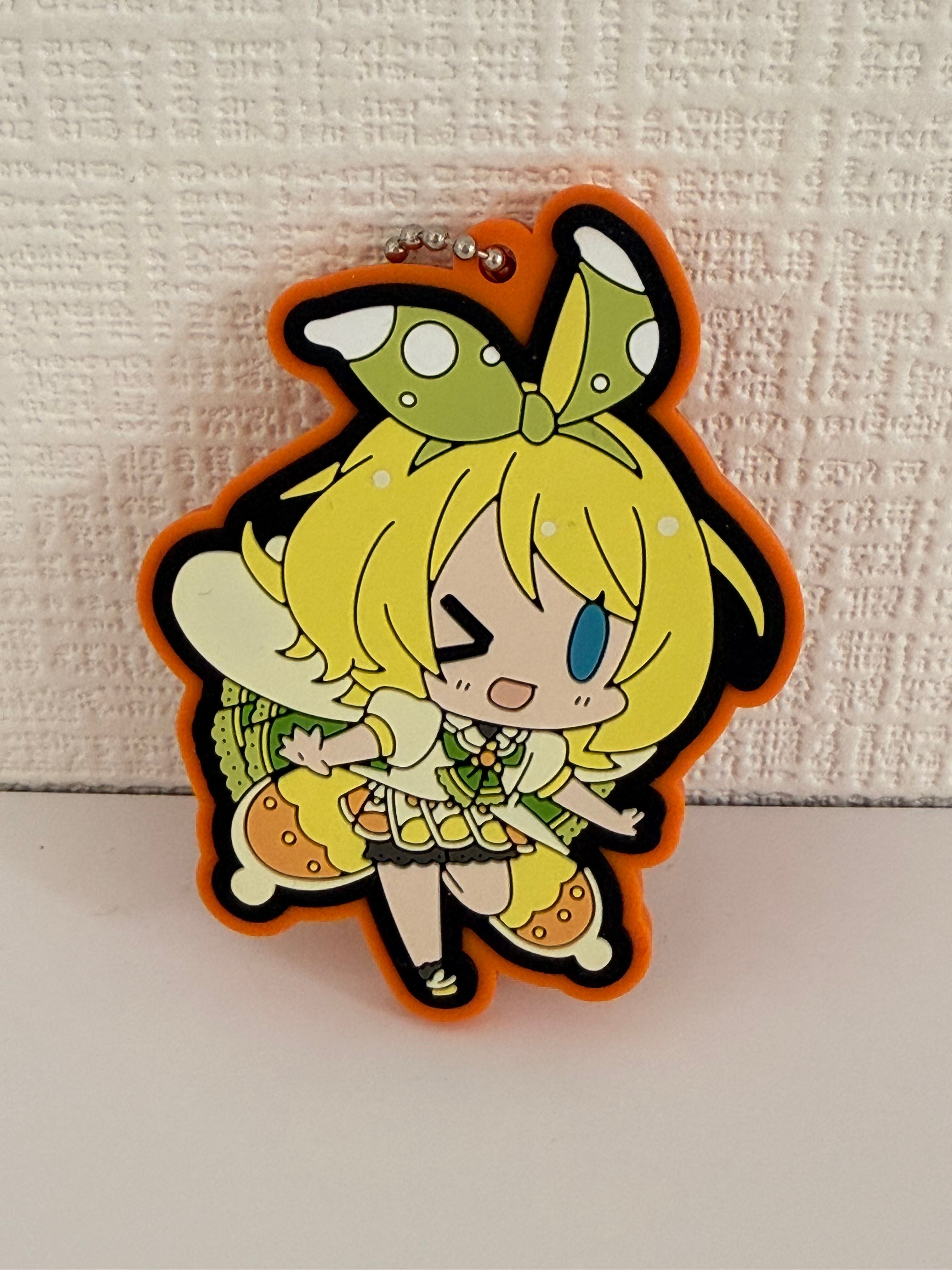 Vocaloid Project Sekai Rin Chibi Rubber Keychain Official JP