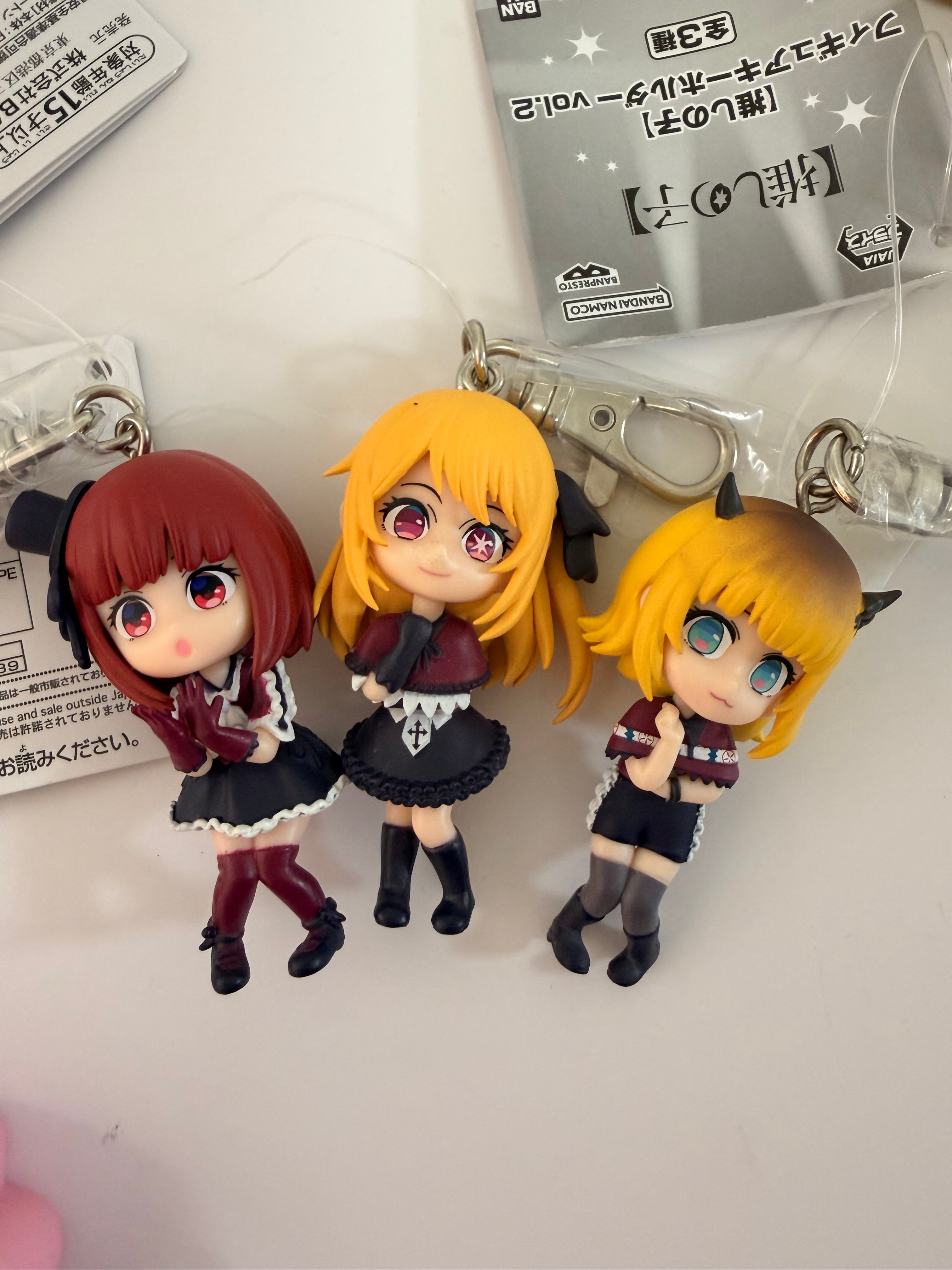 Oshi No Ko  Runy Kana Memcho Official Figure Keychain JP Set of 3