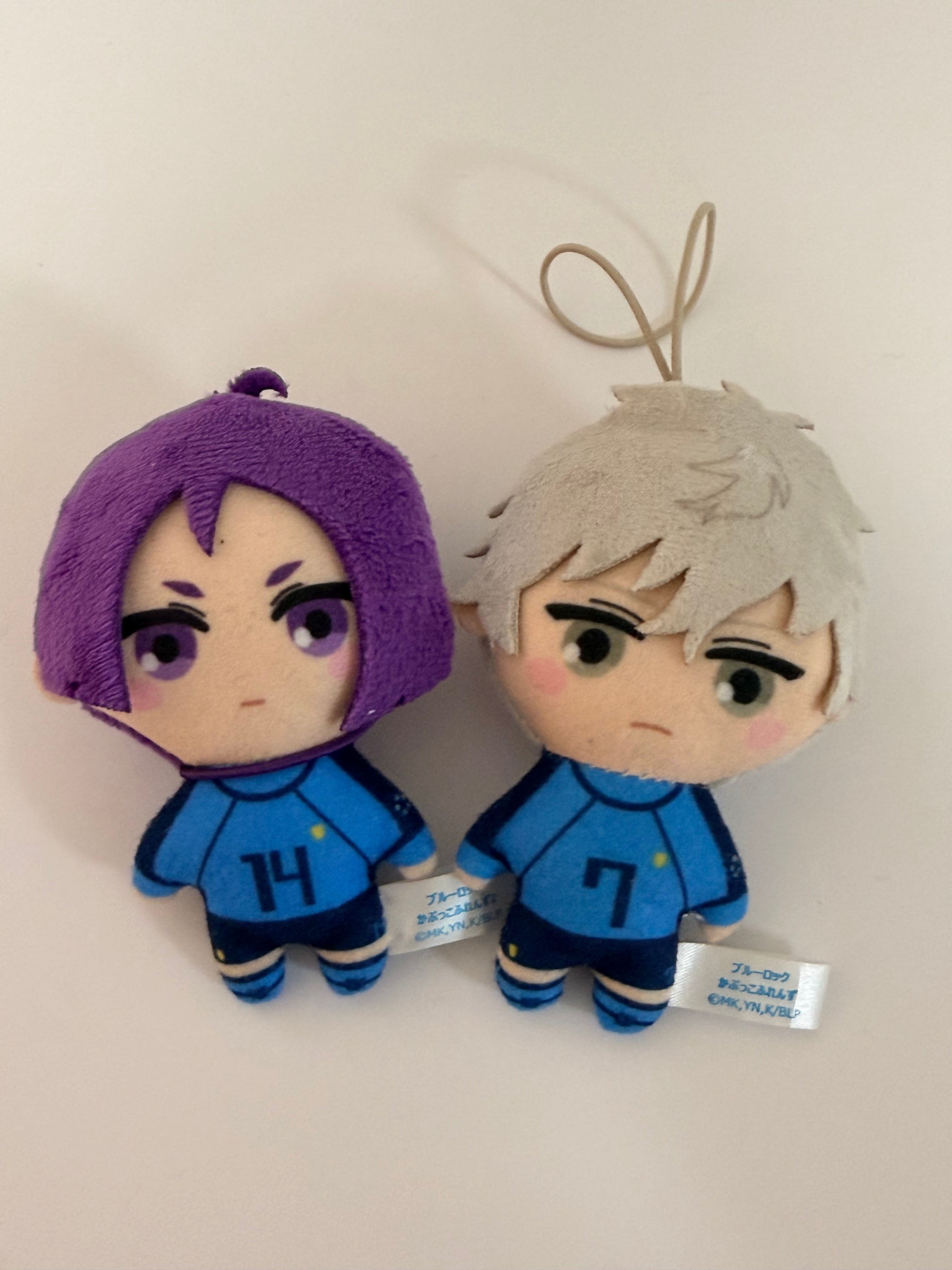 Blue Lock Nagi and Reo  Official Plush Keychain Set of 2