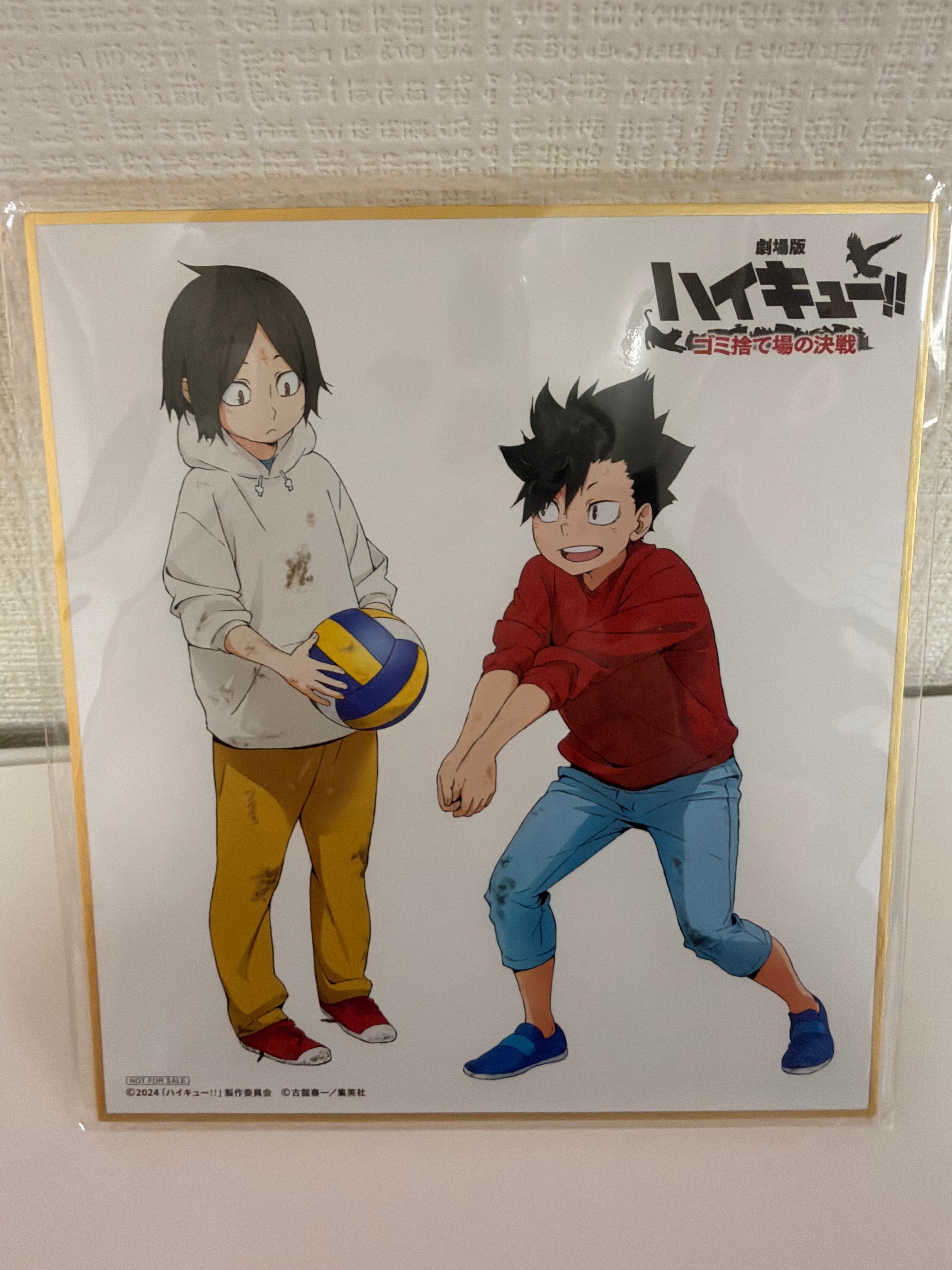 Haikyuu!! Kenma and Kuroo Official Collector Canvas Shikishi JP
