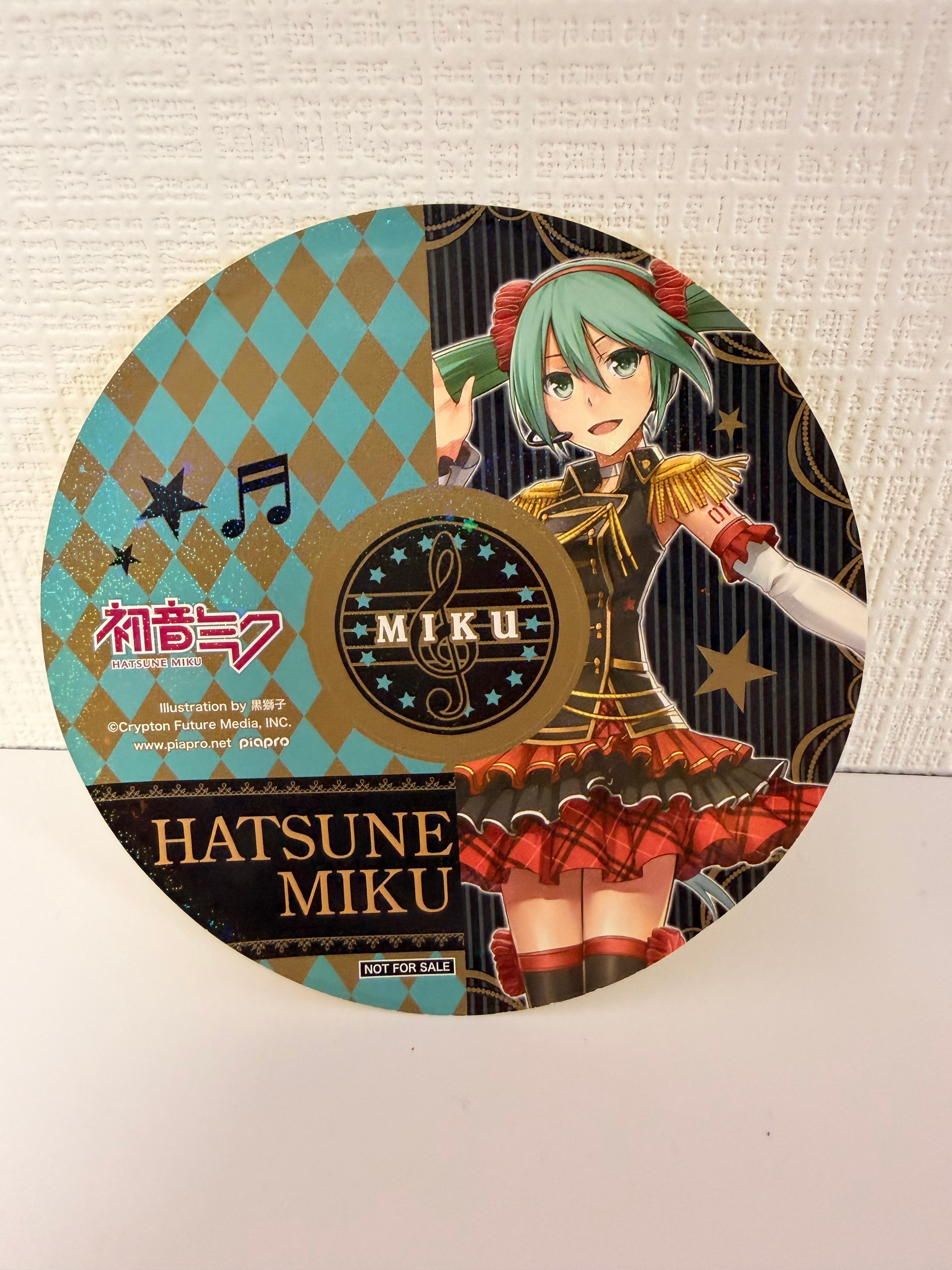 Vocaloid Project Sekai Miku Retro Circle Coaster (RARE)