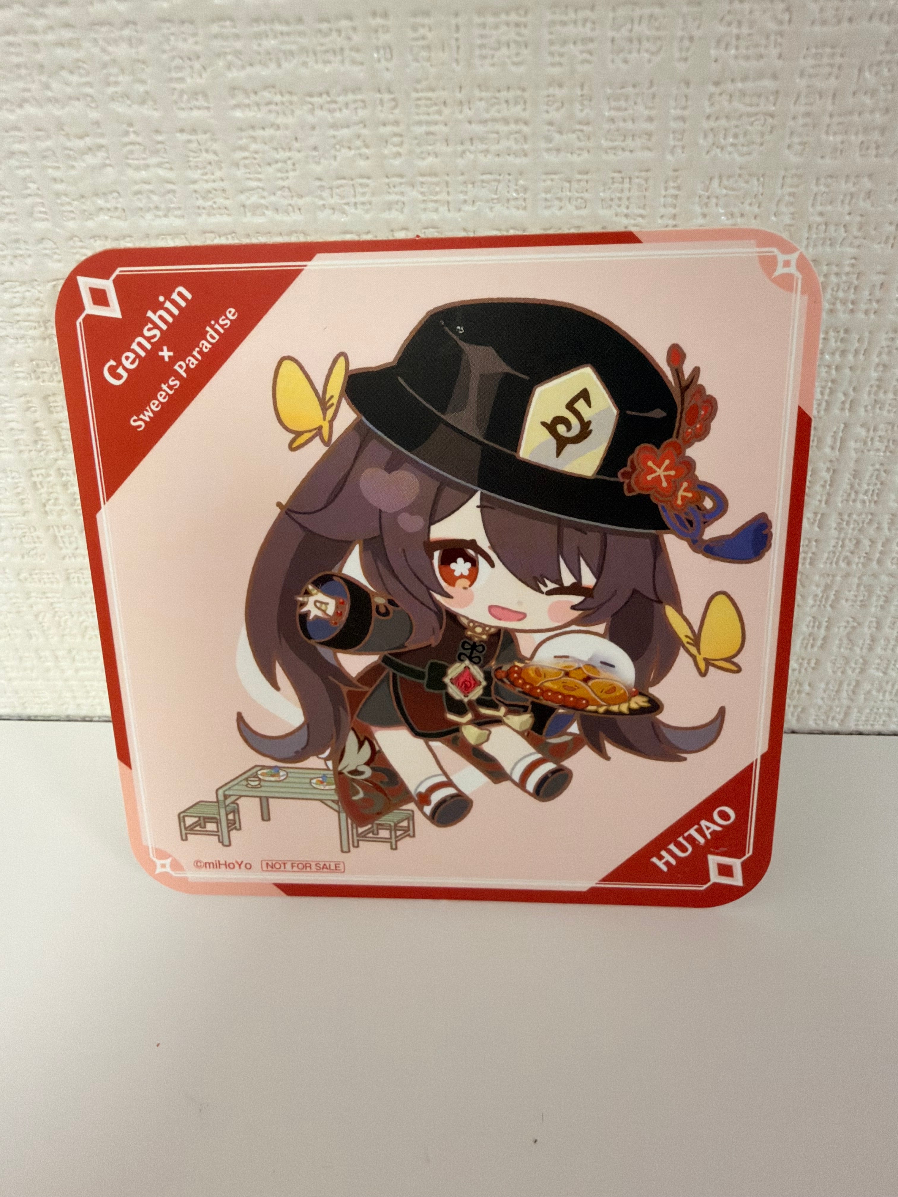 Genshin Impact Hu Tao Official Collector Coaster Mihoyo Chibi Ver.