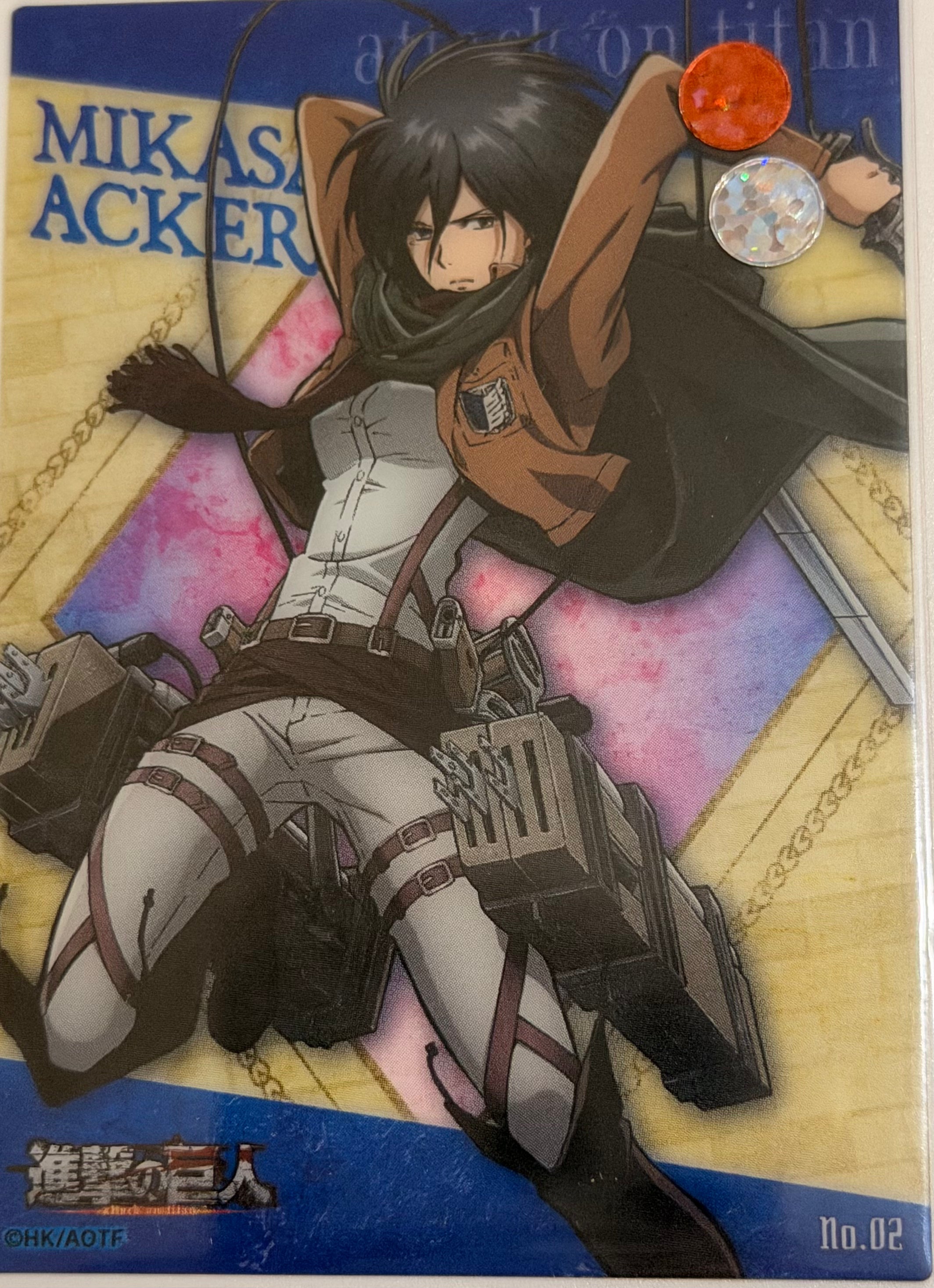 Attack On Titan Official Collector Cards JP 1 RARE