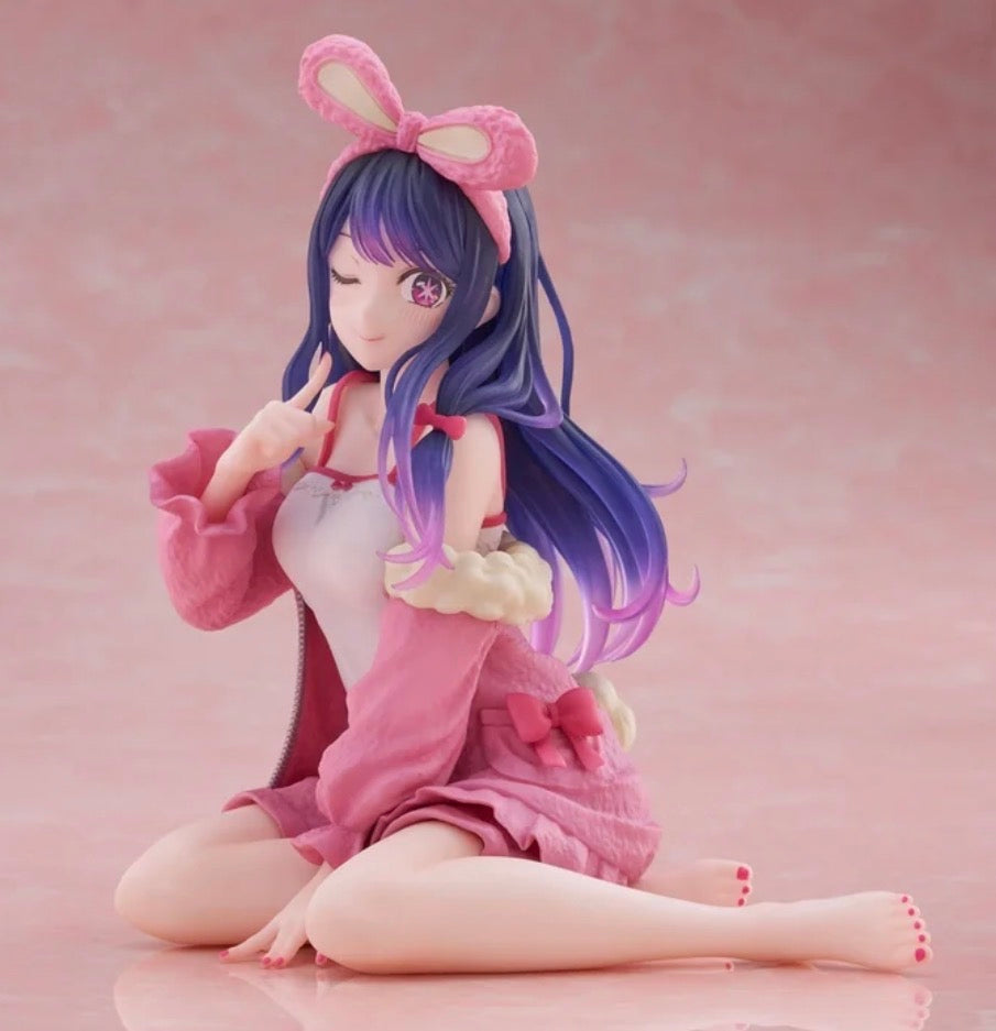 Oshi no Ko Desktop Cute Ai Hoshino figure in her Rabbit Roomwear outfit by Taito