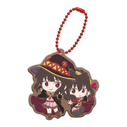 KonoSuba Megumin & Yunyun rubber keychain