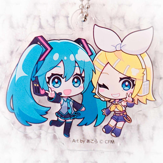 Vocaloid Hatsune Miku & Kagamine Rin 16th Birthday Collaboration acrylic keychain