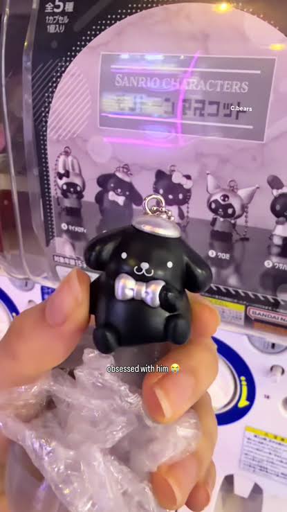 Sanrio Monochrome Mascot  Official Gashapon mini Figure Keychain