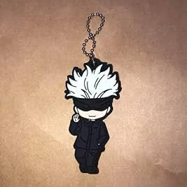 Jujutsu Kaisen Gojo Satoru Rubber keychain by Goods Smile Company Nendoroid Plus Capsule Line