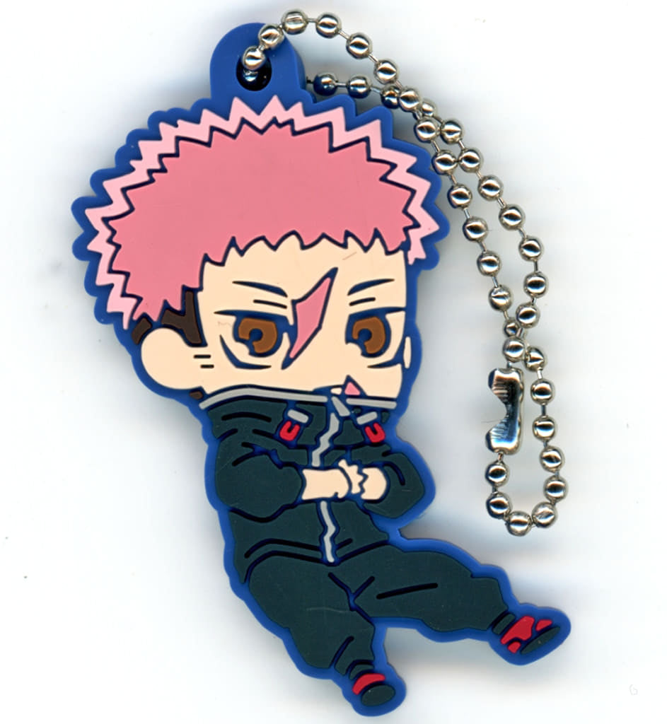 Jujutsu Kaisen Yuji Itadori rubber keychain by Takara Tomy Arts