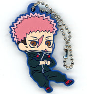 Jujutsu Kaisen Yuji Itadori rubber keychain by Takara Tomy Arts