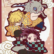 Demon Slayer main trio rubber keychain