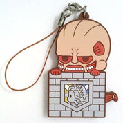 Attack On Titan Vintage 2013 kotobukiya Colossal Titan Strap rubber key charm
