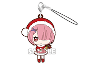 Re:Zero Starting Life in Another World Ram Christmas rubber keychain by Bandai