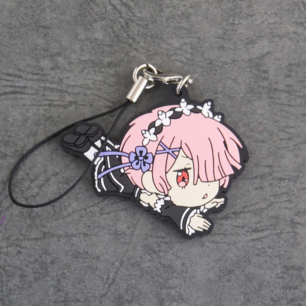 Re:Zero Starting Life in Another World Ram Strap rubber keychain by Bandai